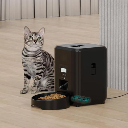 Alimentador inteligente para mascotas: ¡dispensador automático de comida para gatos y perros!