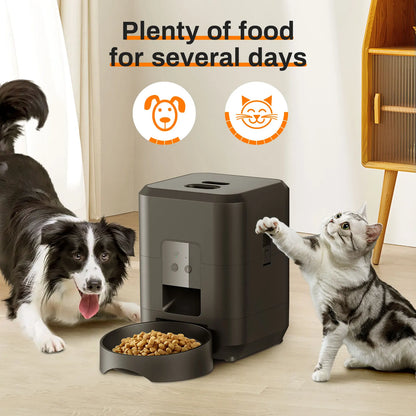 Alimentador inteligente para mascotas: ¡dispensador automático de comida para gatos y perros!