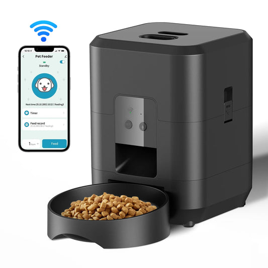 Alimentador inteligente para mascotas: ¡dispensador automático de comida para gatos y perros!